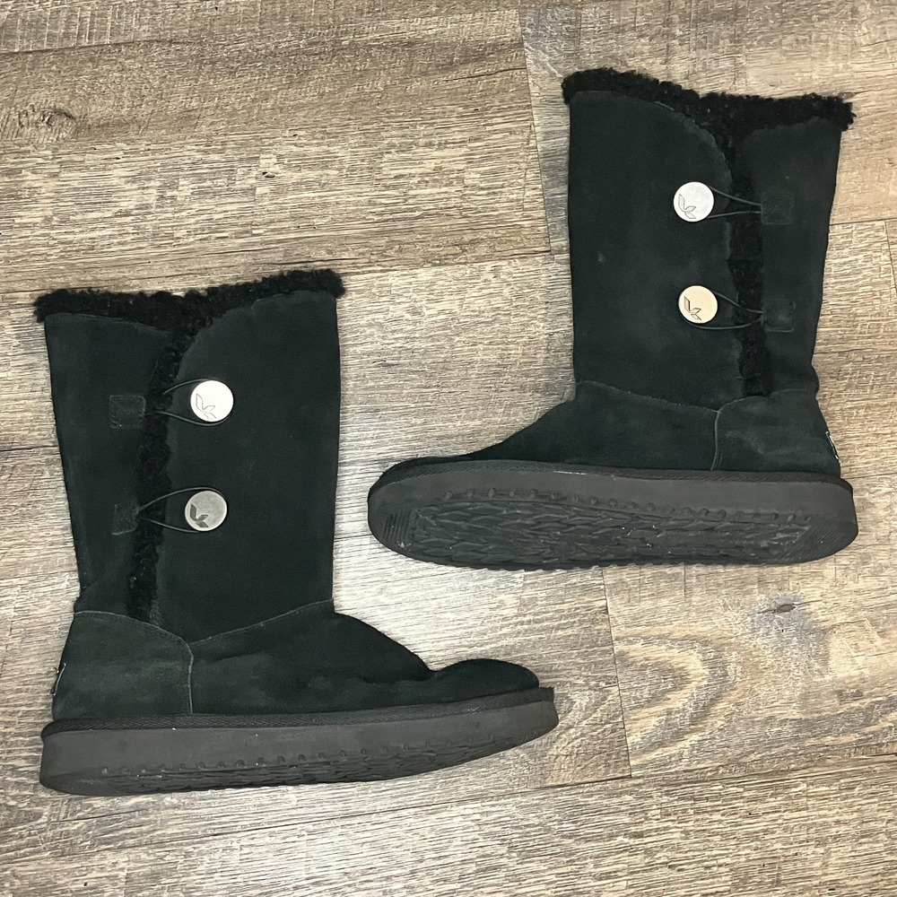 Koolaburra Black Suede Winter Boots